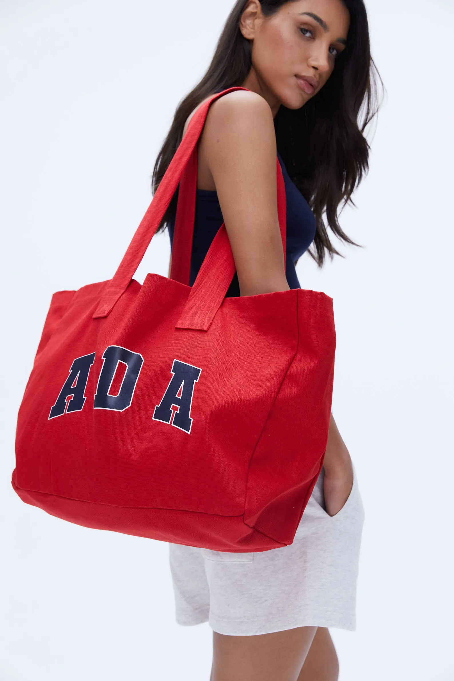 ADA Tote Bag - Classic Red/Navy Blue