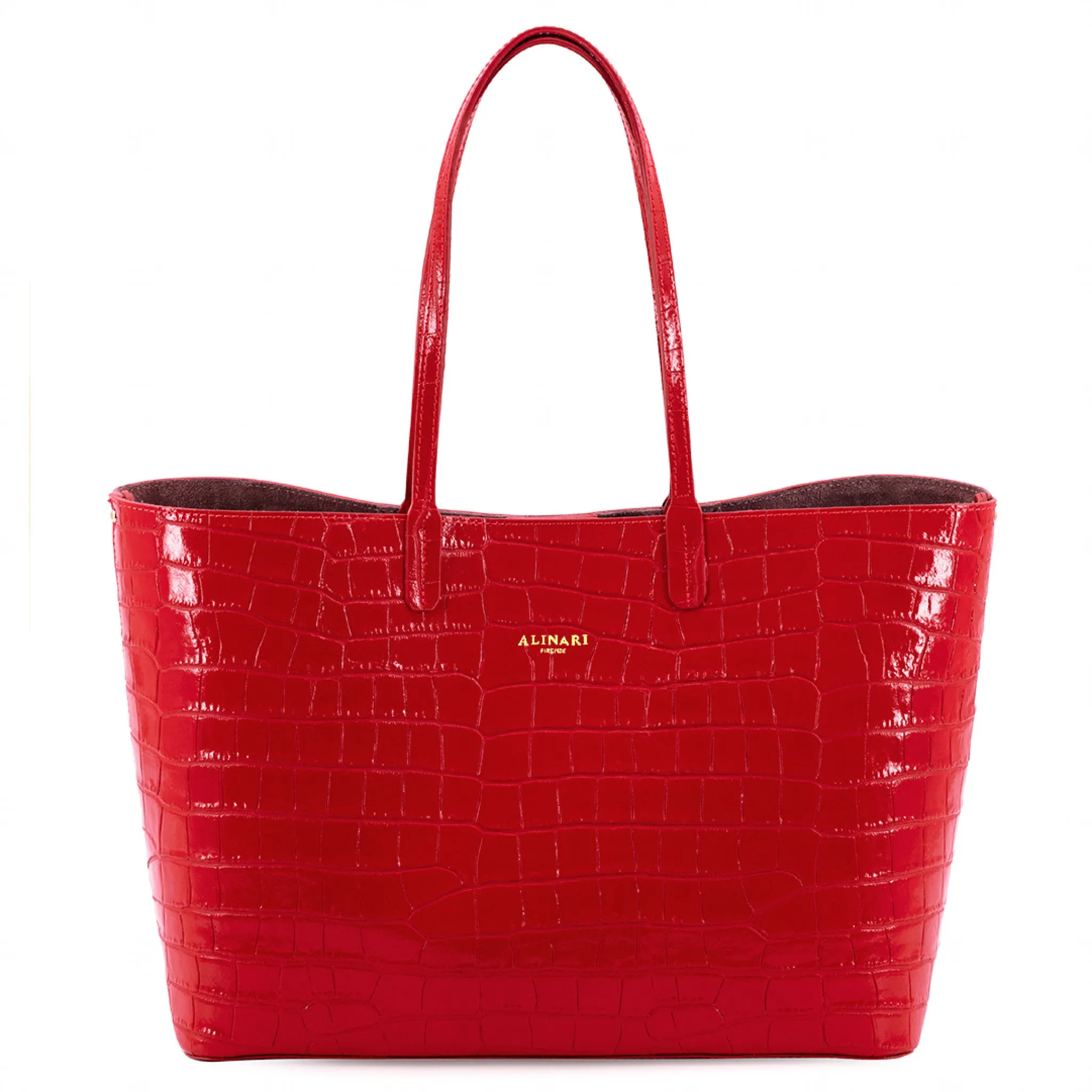 Alinari Firenze Maxima Tote Crocco Bag