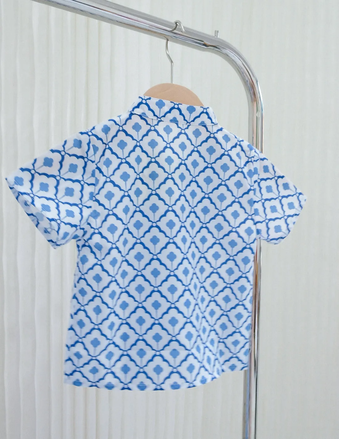 Anders Shirt in Porcelain Tiles