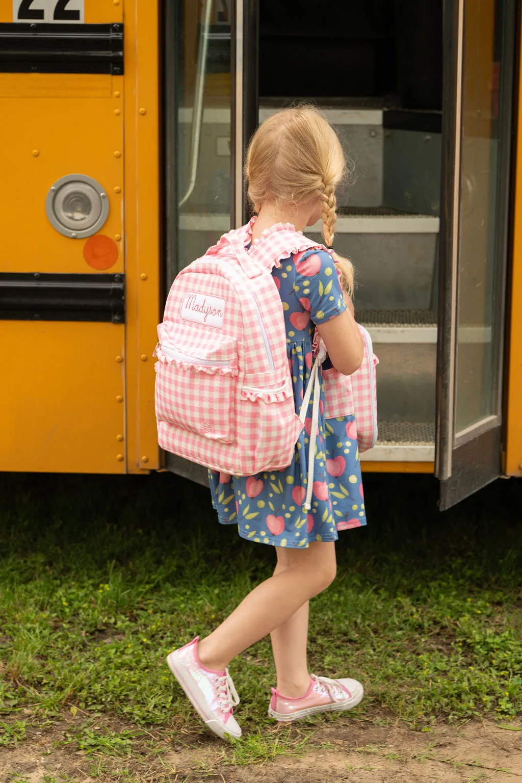 Backpack - Pink Gingham