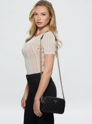 Black La Femme Noelle Crossbody Bag