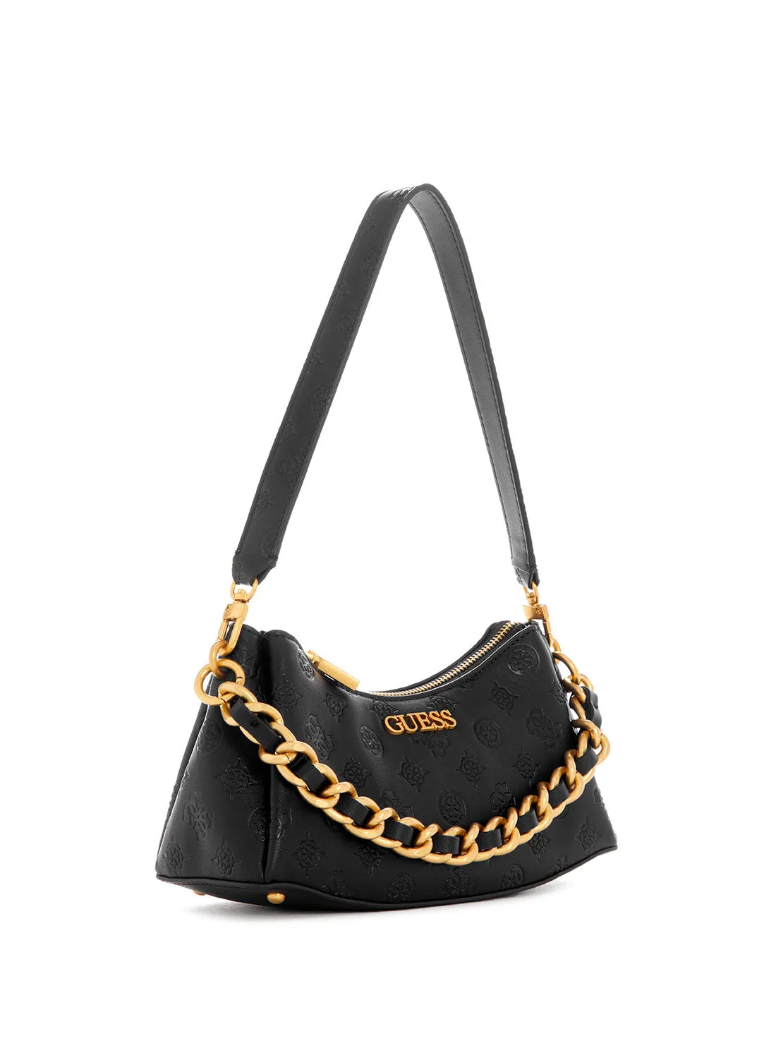 Black Logo Geva Shoulder Bag