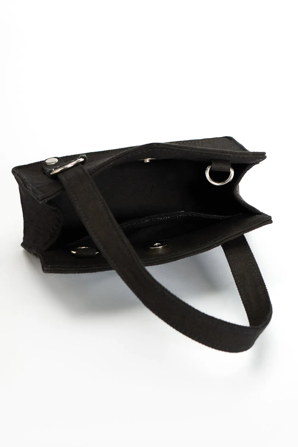 Black Square Wrist Bag