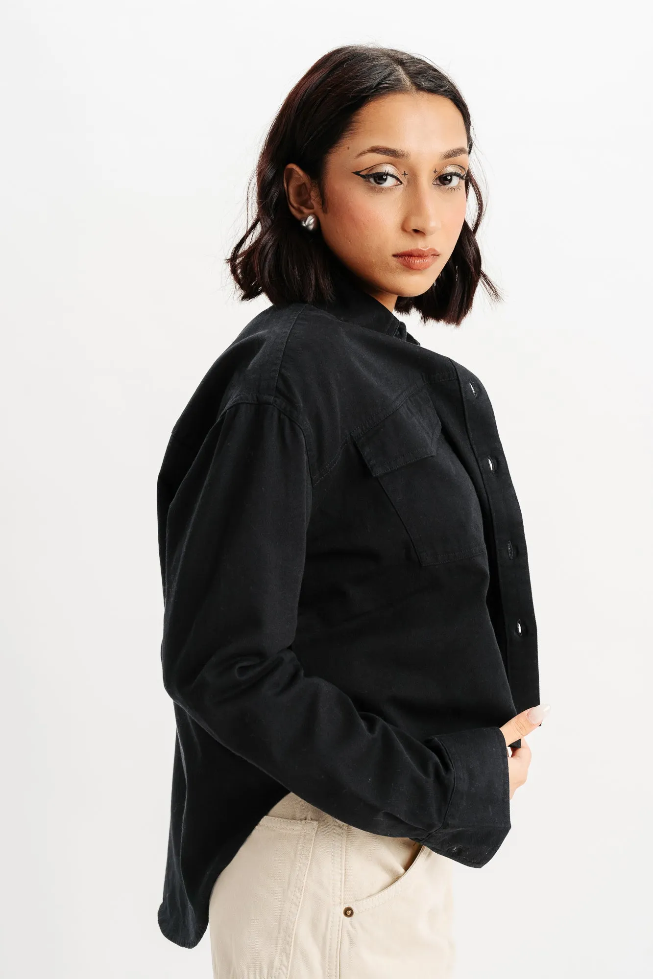 Black Twill Shirt