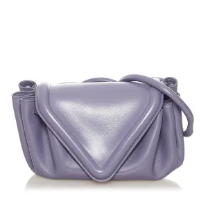 Bottega Veneta Beak Crossbody Bag Purple