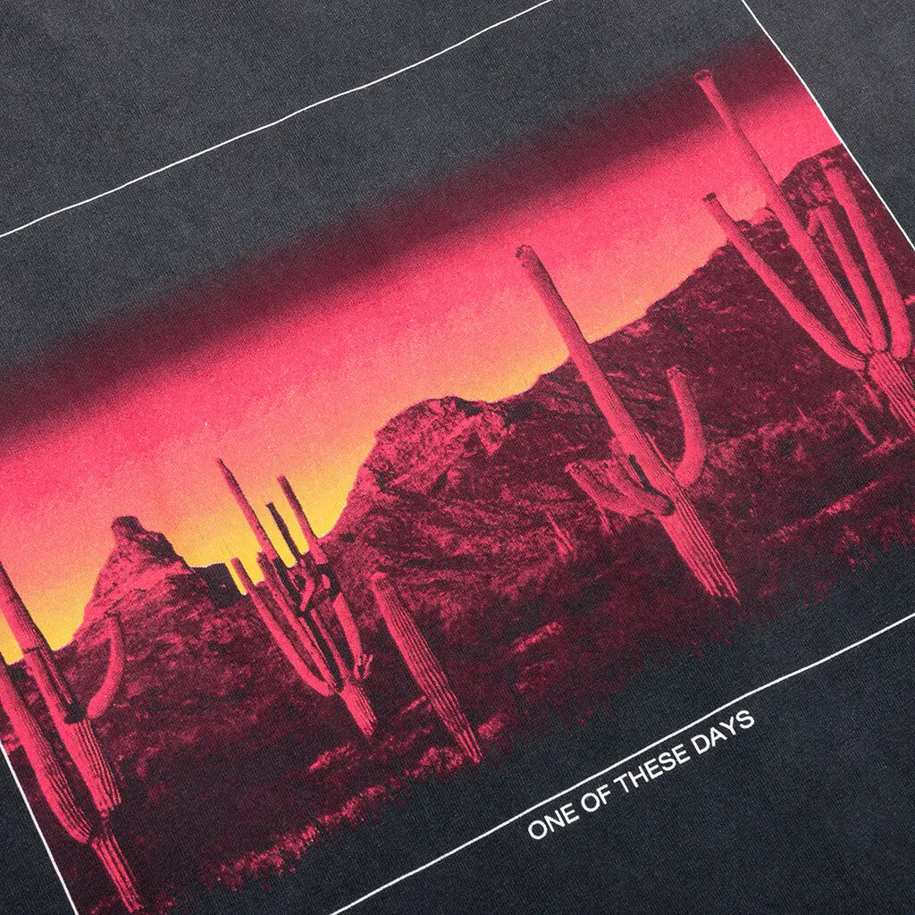 Burning Landscape Tee - Washed Black