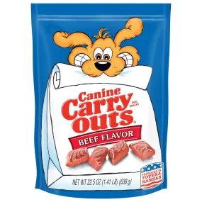 Canine Carry Outs Beef Flavor Dog Treats, 22.5 oz Bag