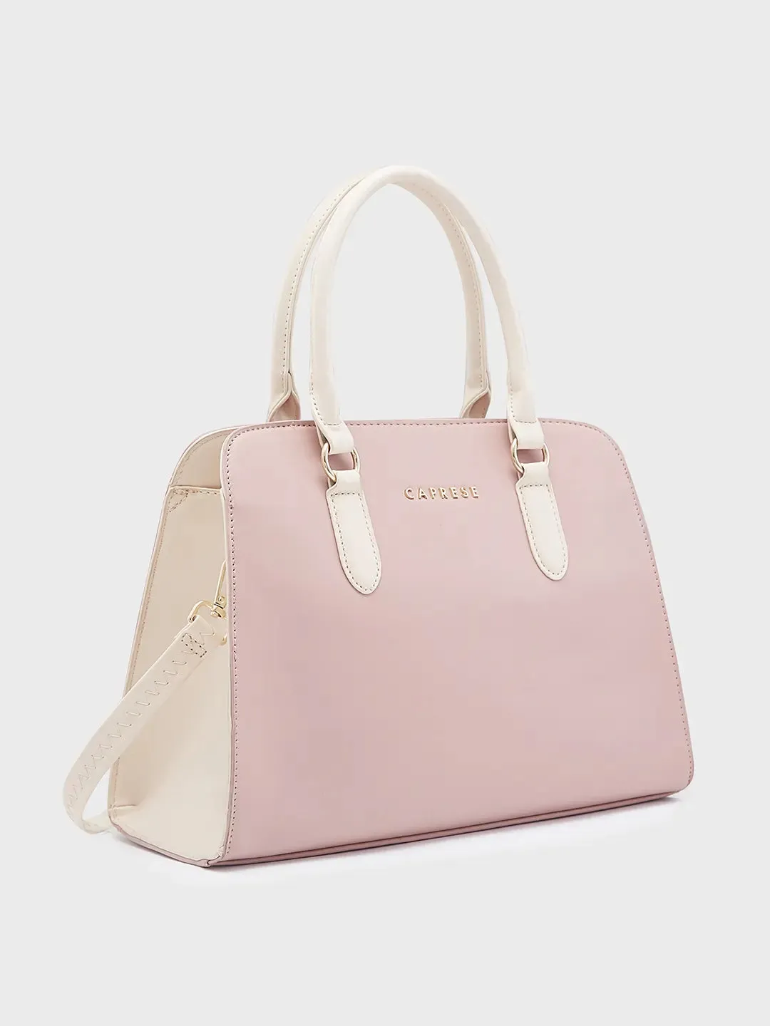 Caprese Foxy Satchel Large Handbag Blush