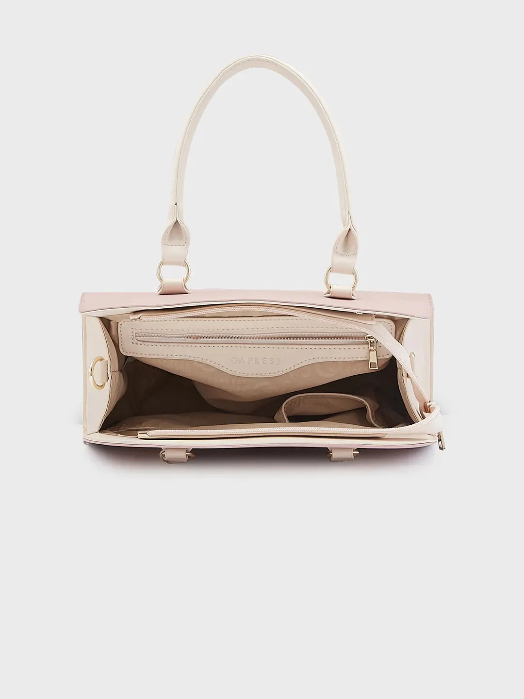 Caprese Foxy Satchel Large Handbag Blush