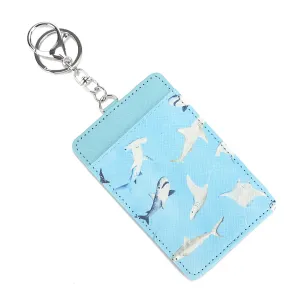 Card Case April Happy Sharks Blue