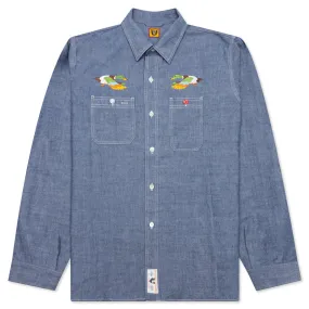 Chambray L/S Shirt - Blue