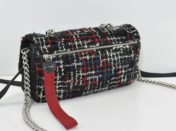 CHANEL Matelasse Tweed 2WAY Chain Shoulder Sticker