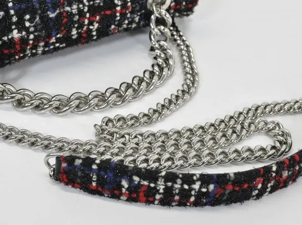 CHANEL Matelasse Tweed 2WAY Chain Shoulder Sticker