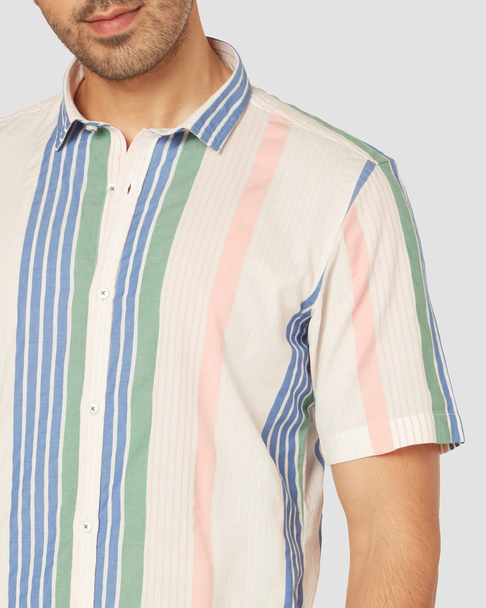 Crest Striped Shirt