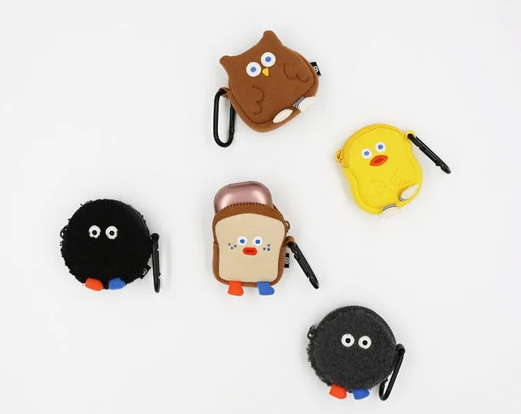 Cute Characters Airpods Pouches Purses Bags Buzz Cases Coin Mini Wallets Key Clips