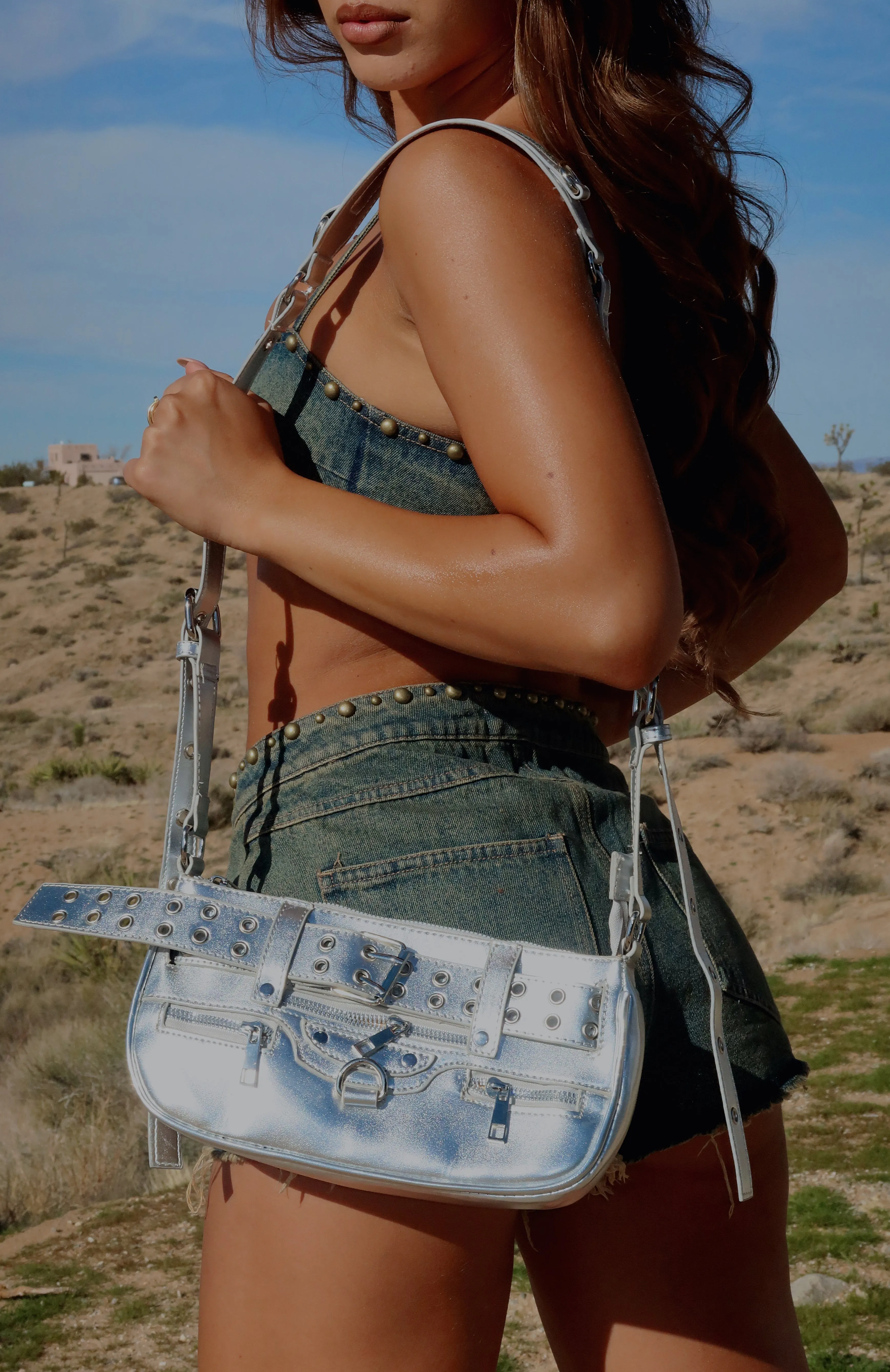 Darcy Crossbody Bag Silver