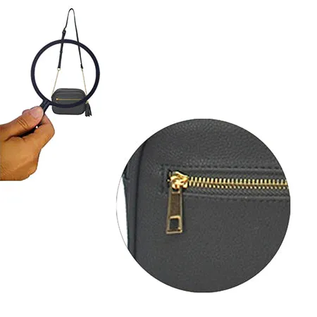 Dark Gray Chic Faux Leather NGIL Crossbody Bag