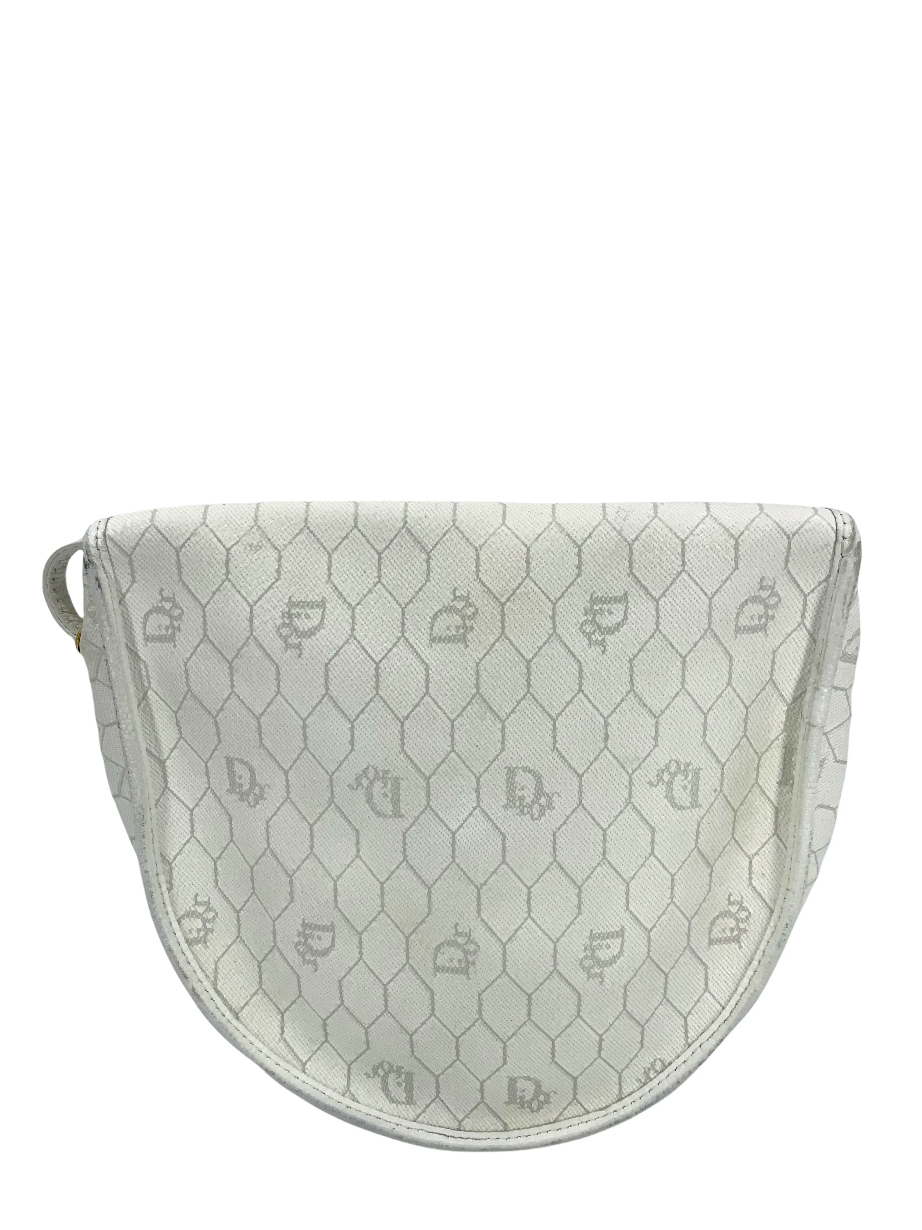 Dior Honeycomb Coated Canvas Monogram Shoulder Bag