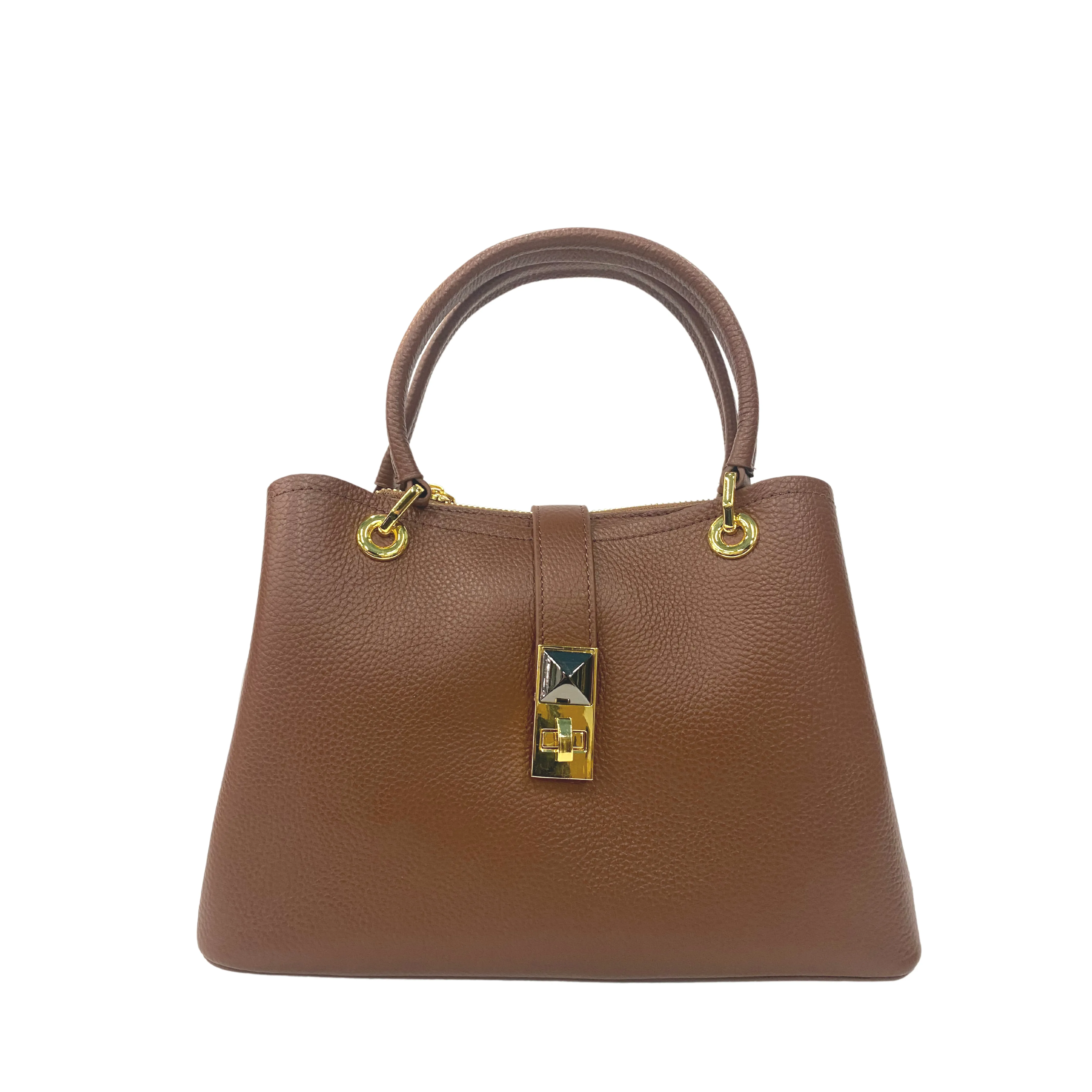 Double Classic Leather Handbag