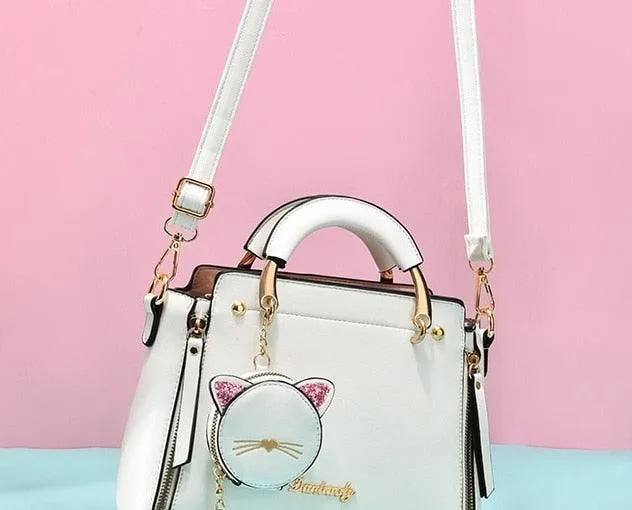 FELINE CHIC MESSENGER BAG