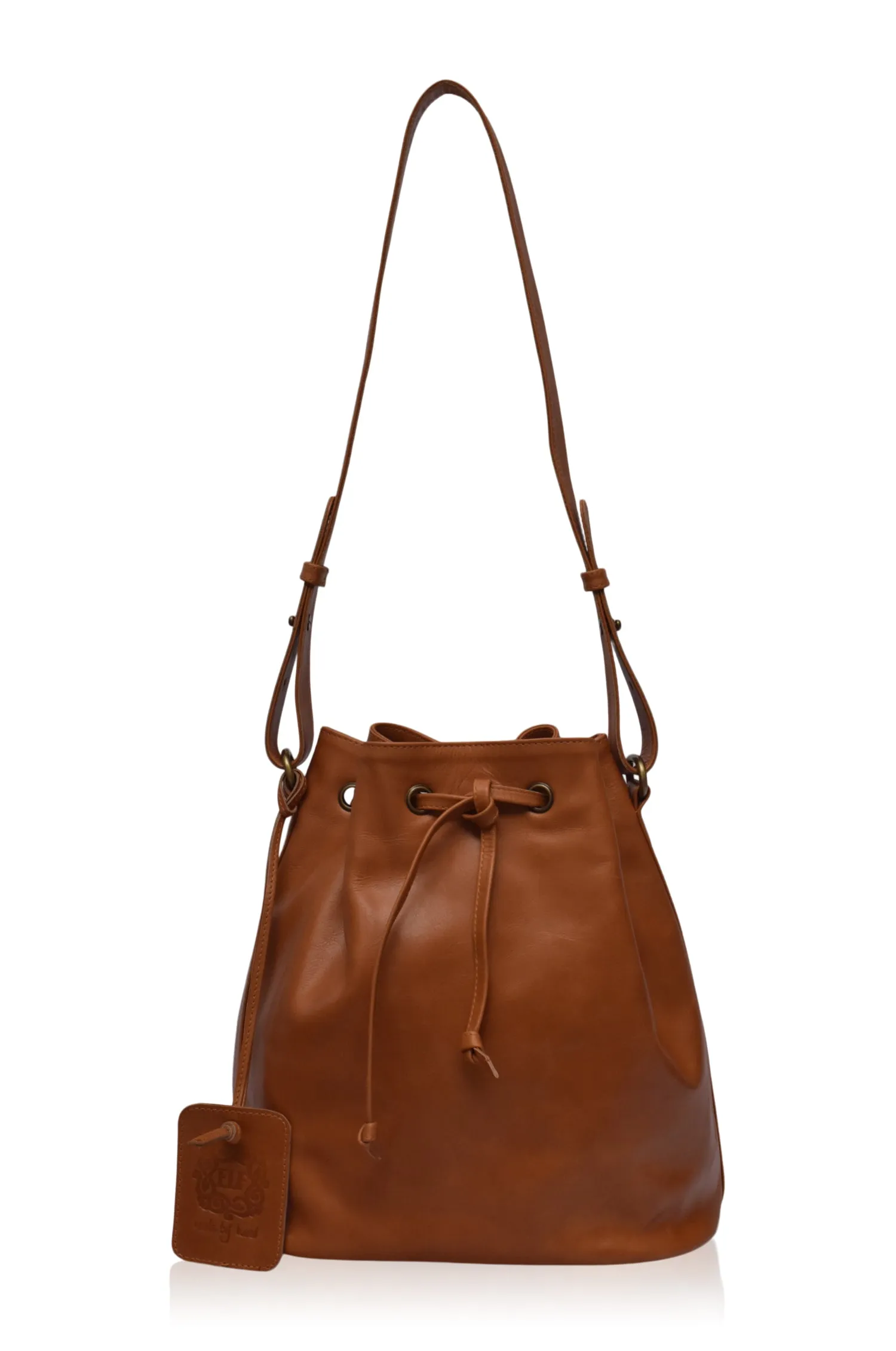 Geneva Drawstring Leather Bag