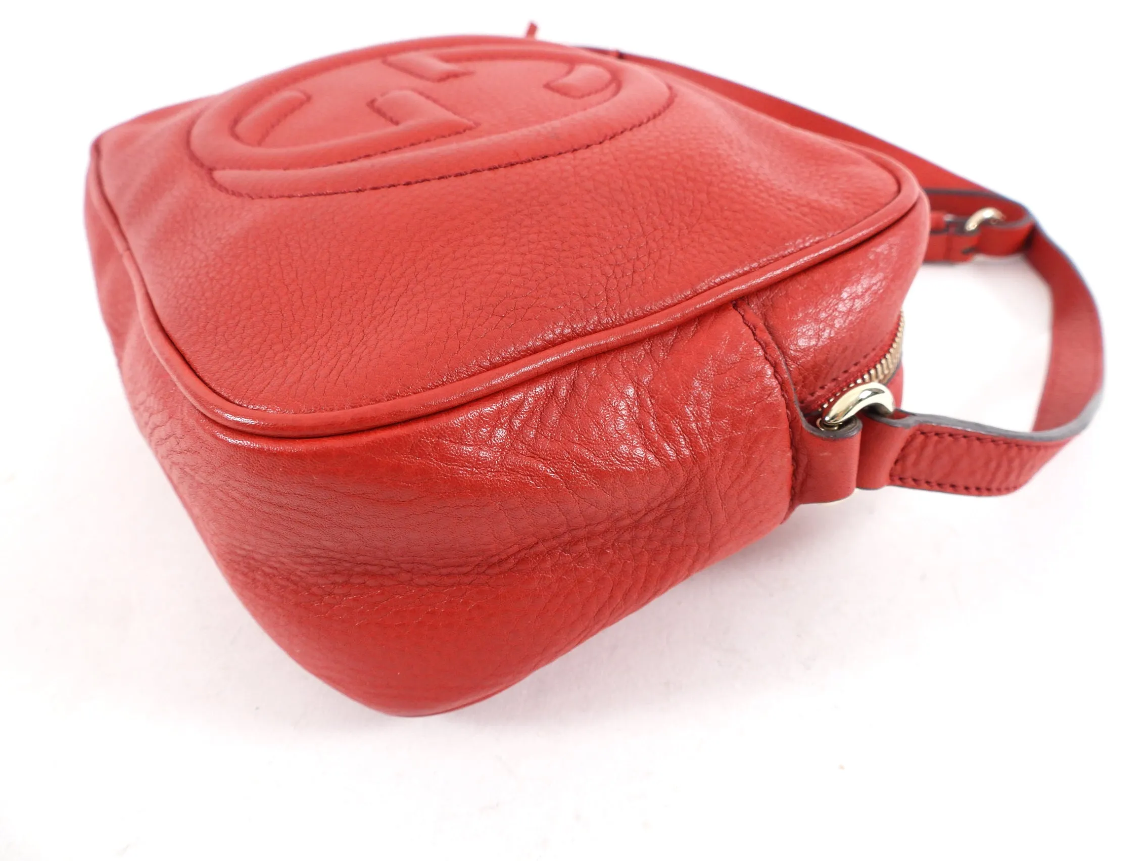 Gucci Small Red Soho Disco Tassel Crossbody Bag