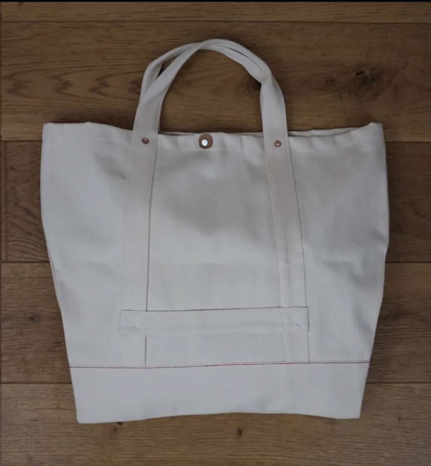 HENS TEETH ITALY Selvedge White Denim Bag