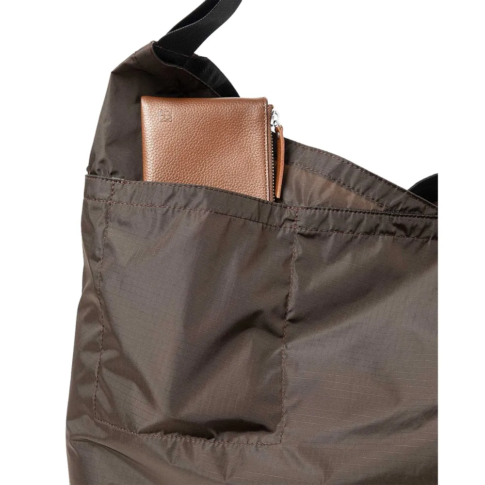 HOBO AZUMA SHOULDER BAG L NYLON RIPSTOP-BROWN