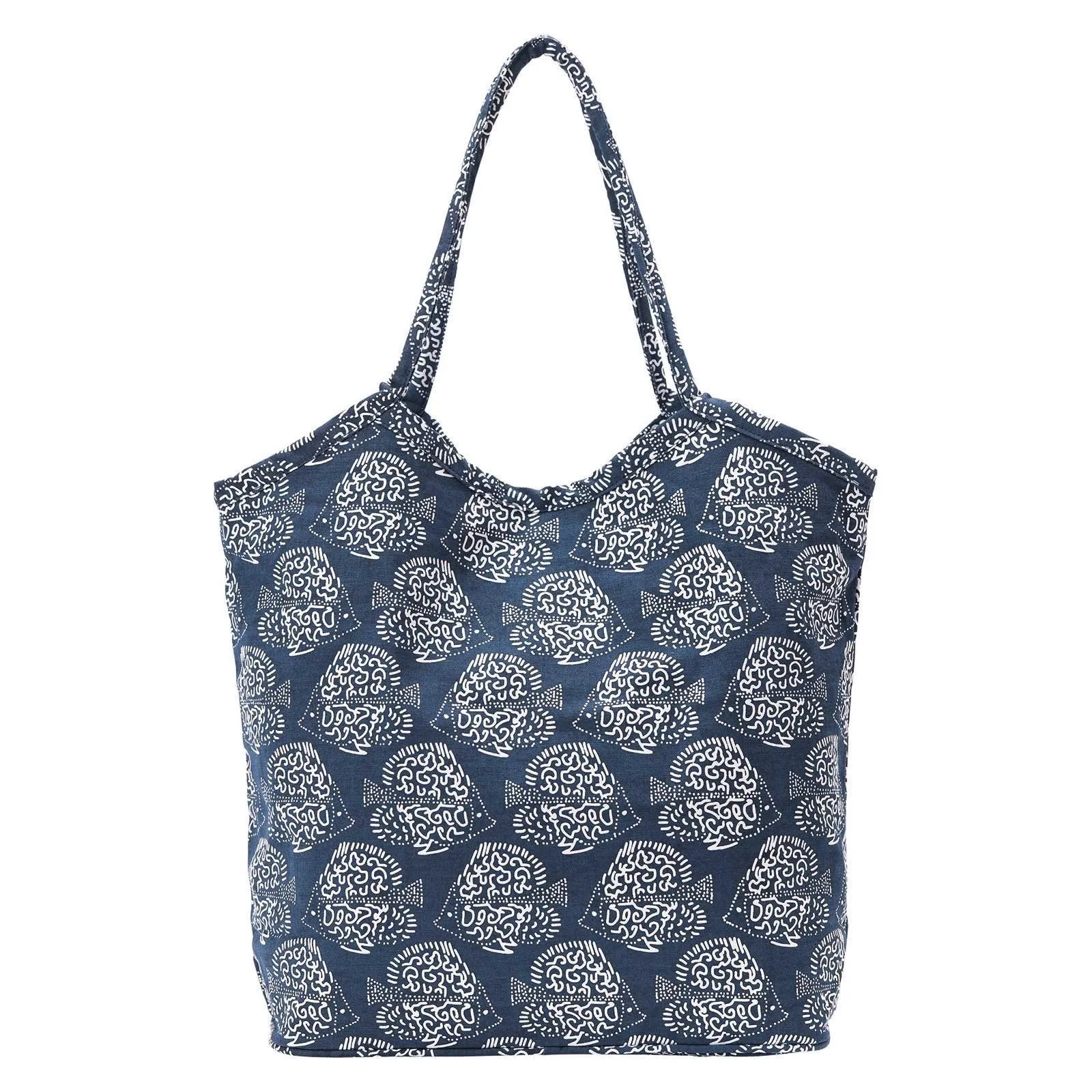 Indigo Fish Bucket Bag