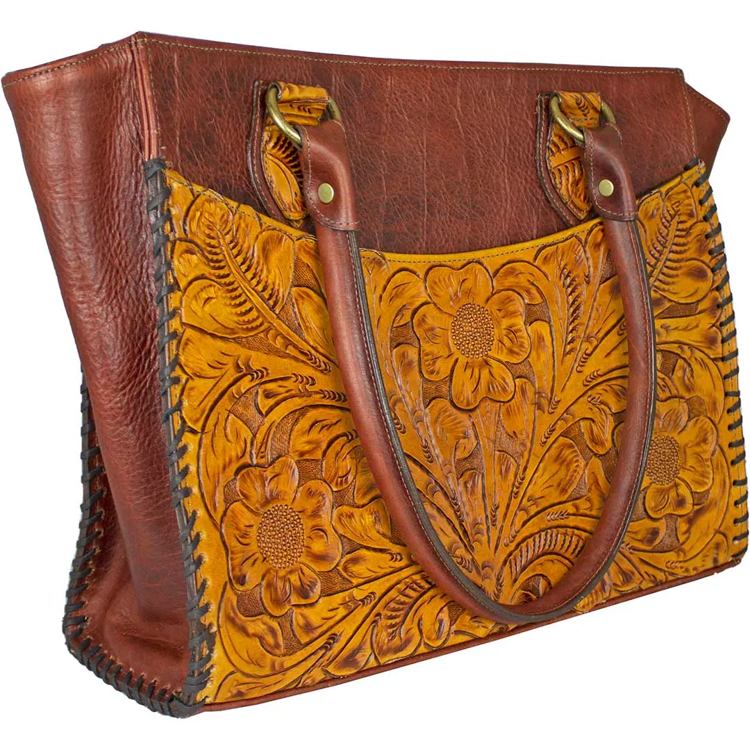 Juan Antonio Hand Tooled Weekend Bag