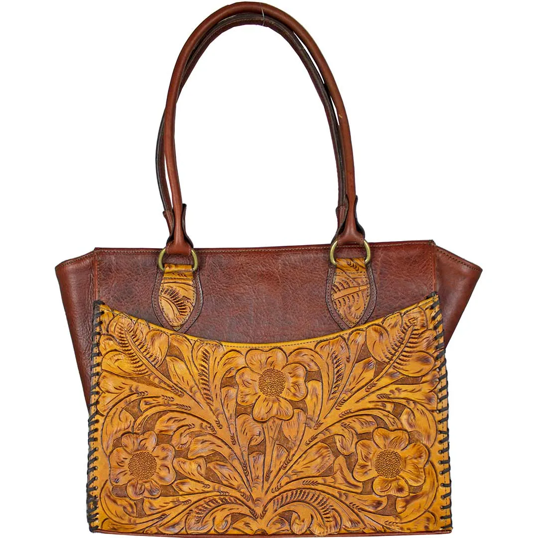 Juan Antonio Hand Tooled Weekend Bag