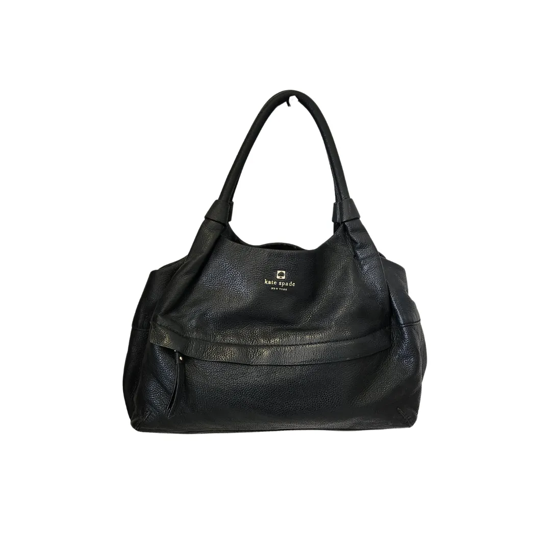 Kate Spade 'Stevie Grant' Black Leather Tote | Pre Loved |