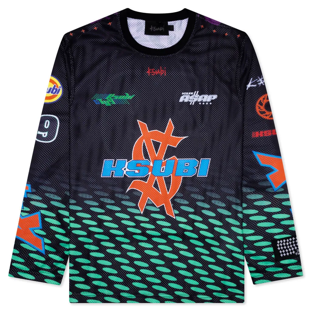 Ksubi x ASAP TyY Moto Jersey - Black