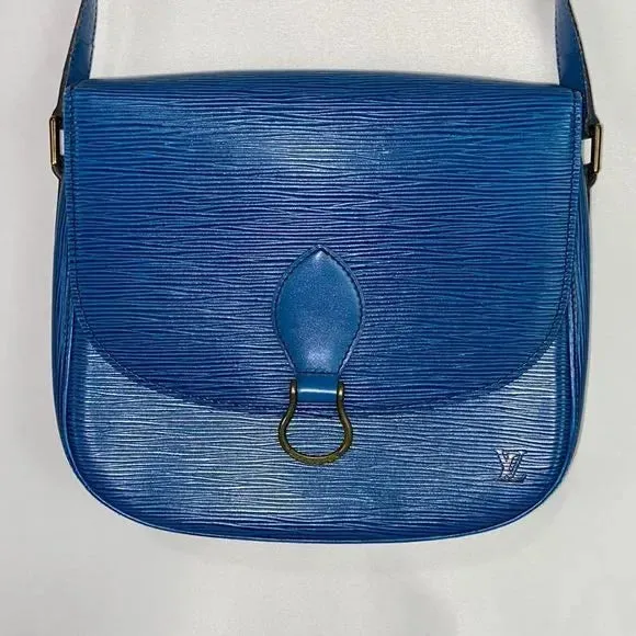 Louis Vuitton Blue Epi St Cloud Bag