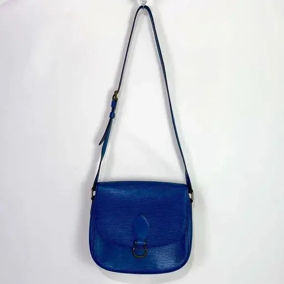 Louis Vuitton Blue Epi St Cloud Bag