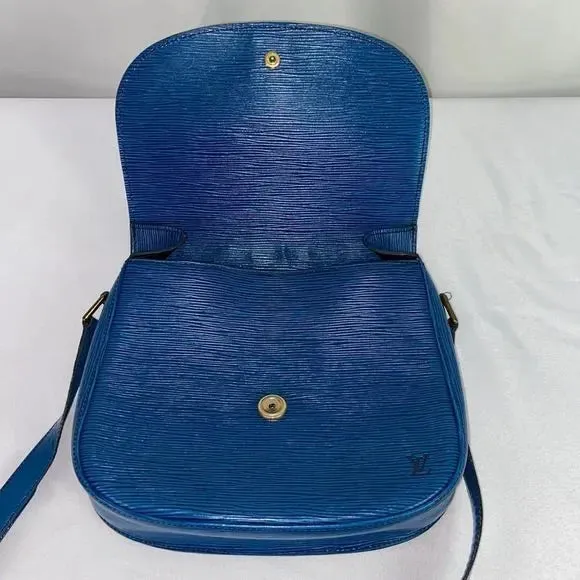 Louis Vuitton Blue Epi St Cloud Bag