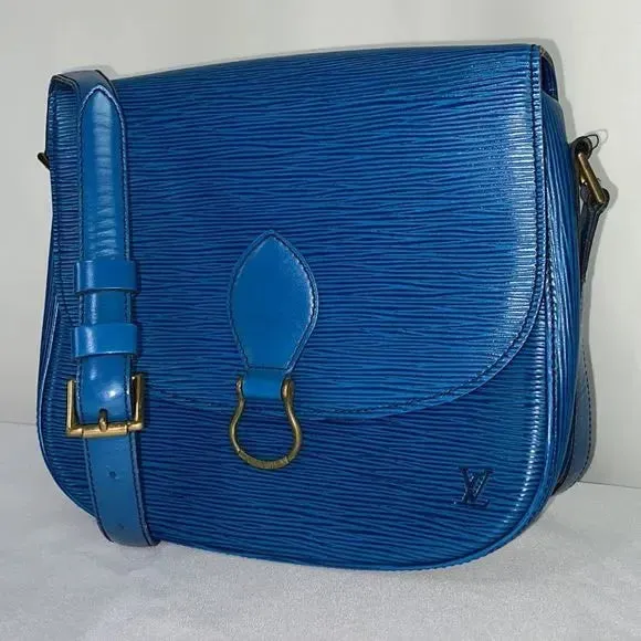 Louis Vuitton Blue Epi St Cloud Bag