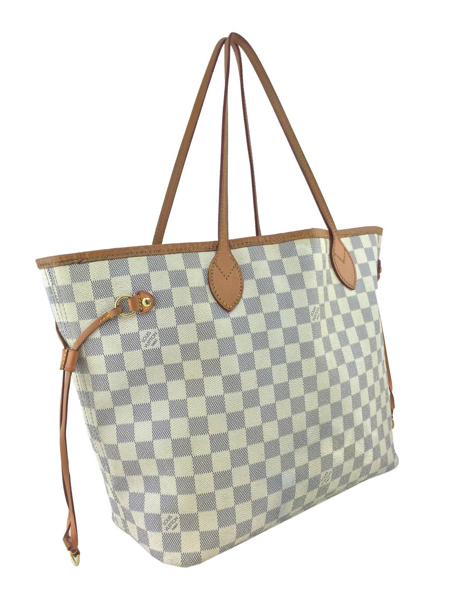 Louis Vuitton Damier Azur Neverfull MM Tote Bag