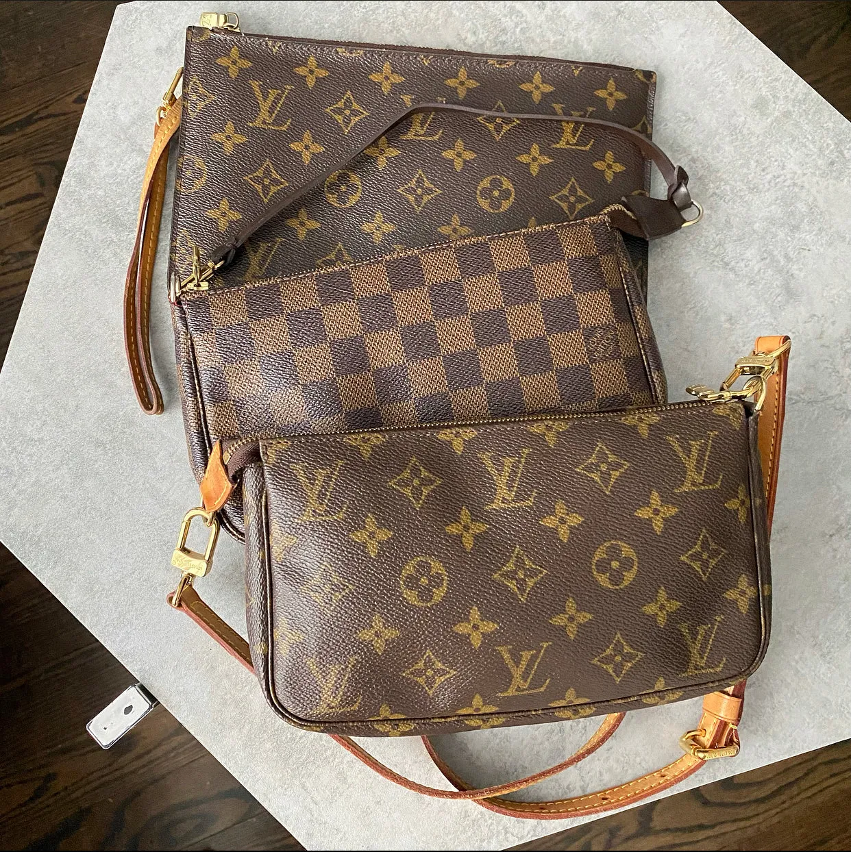 Louis Vuitton Damier Ebene Pochette Accessoires Bag