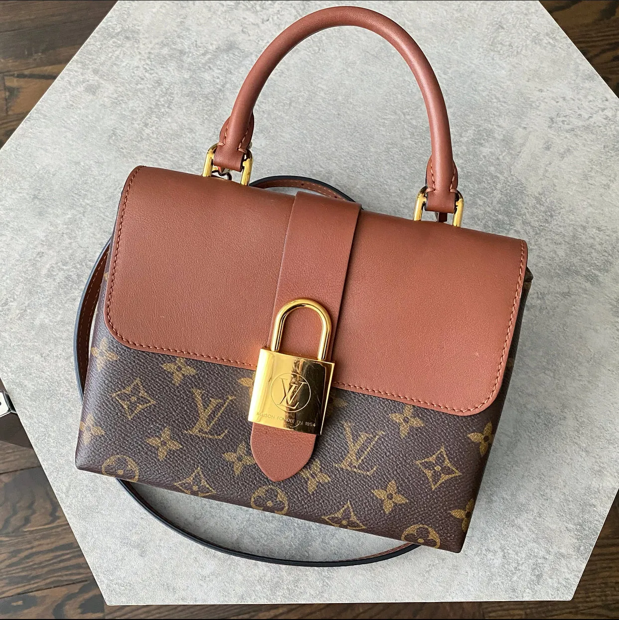 Louis Vuitton Lockey BB Monogram Brown Crossbody Bag