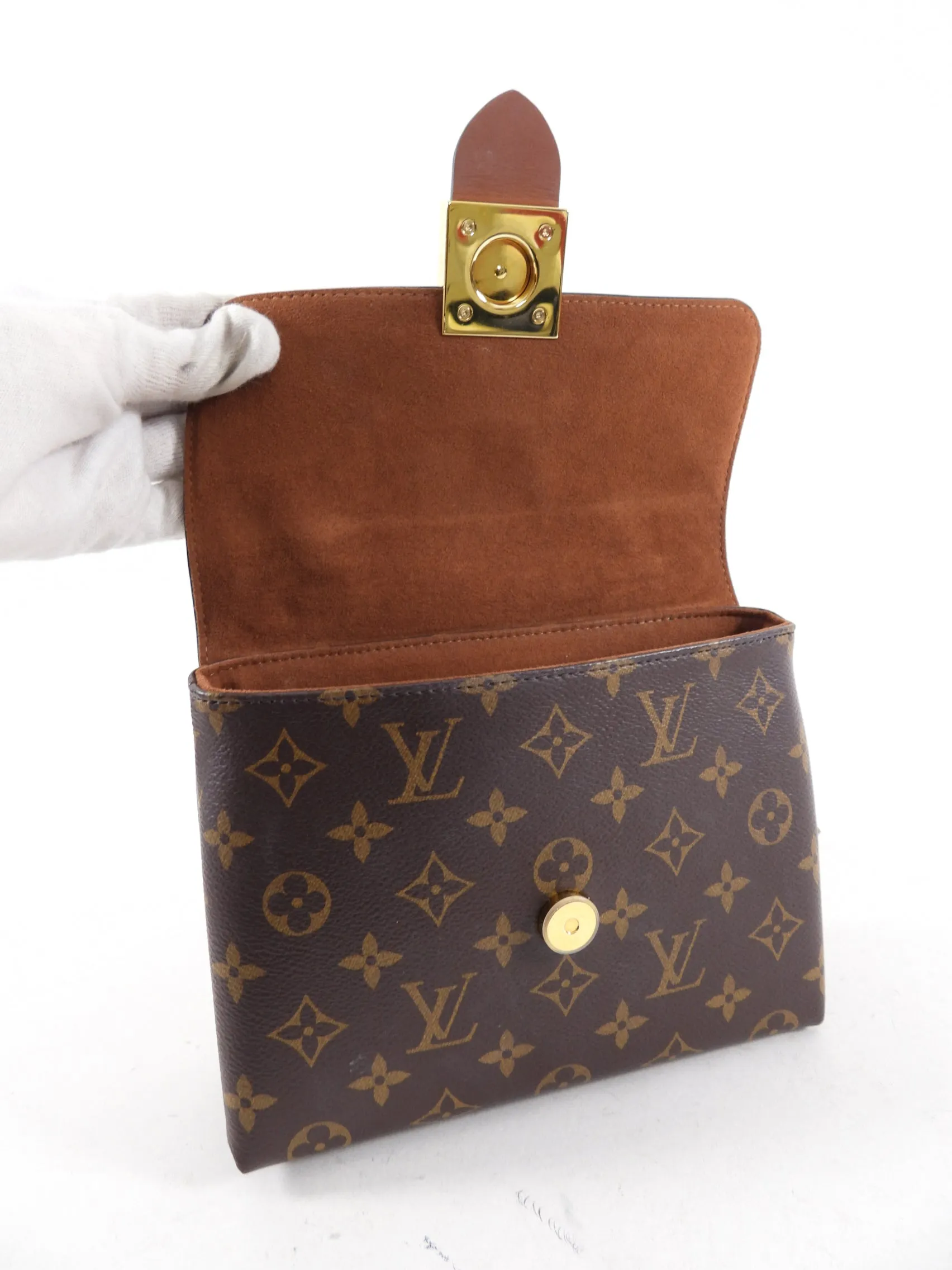 Louis Vuitton Lockey BB Monogram Brown Crossbody Bag