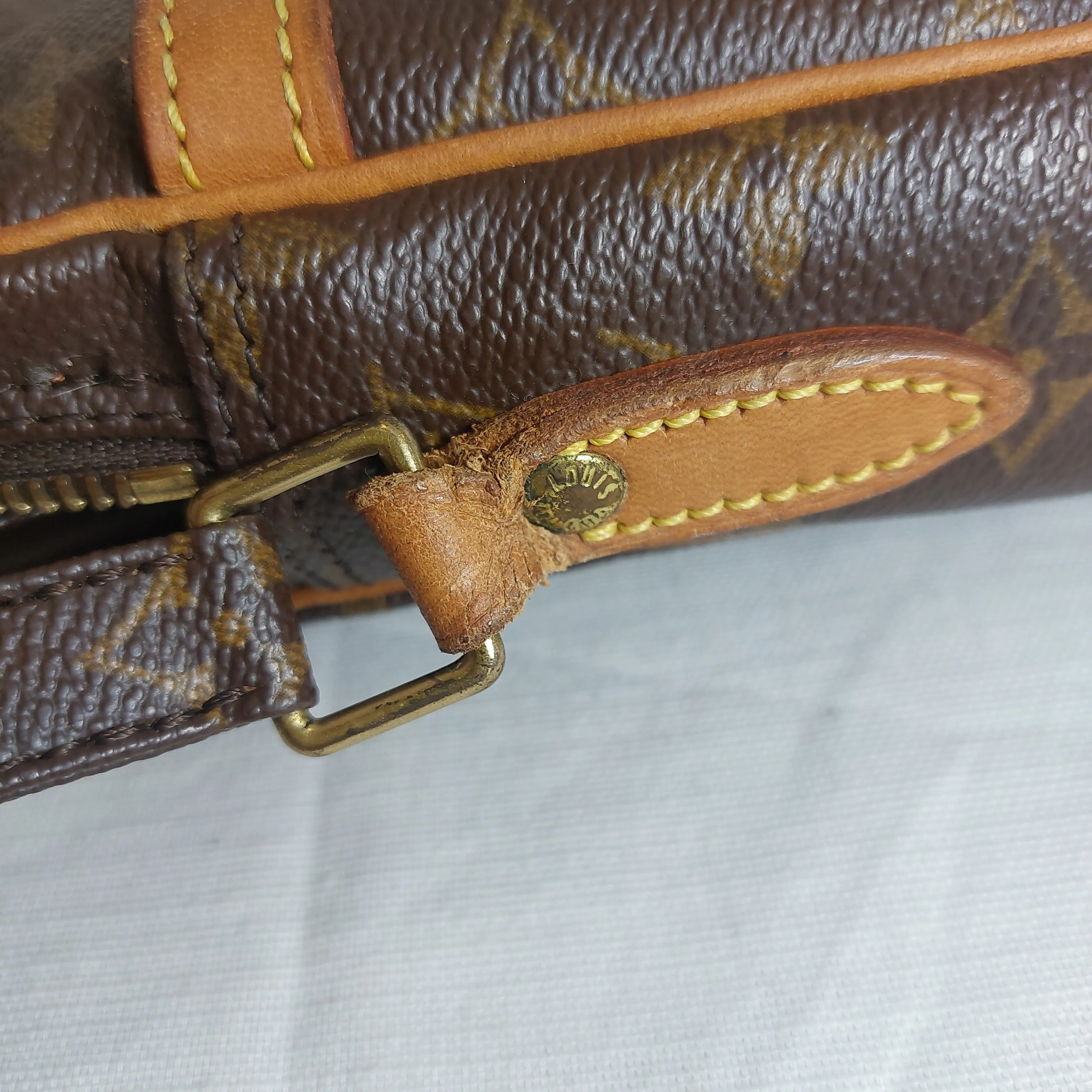 Louis Vuitton Vintage Monogram Canvas Danube Crossbody Bag | Pre Loved |