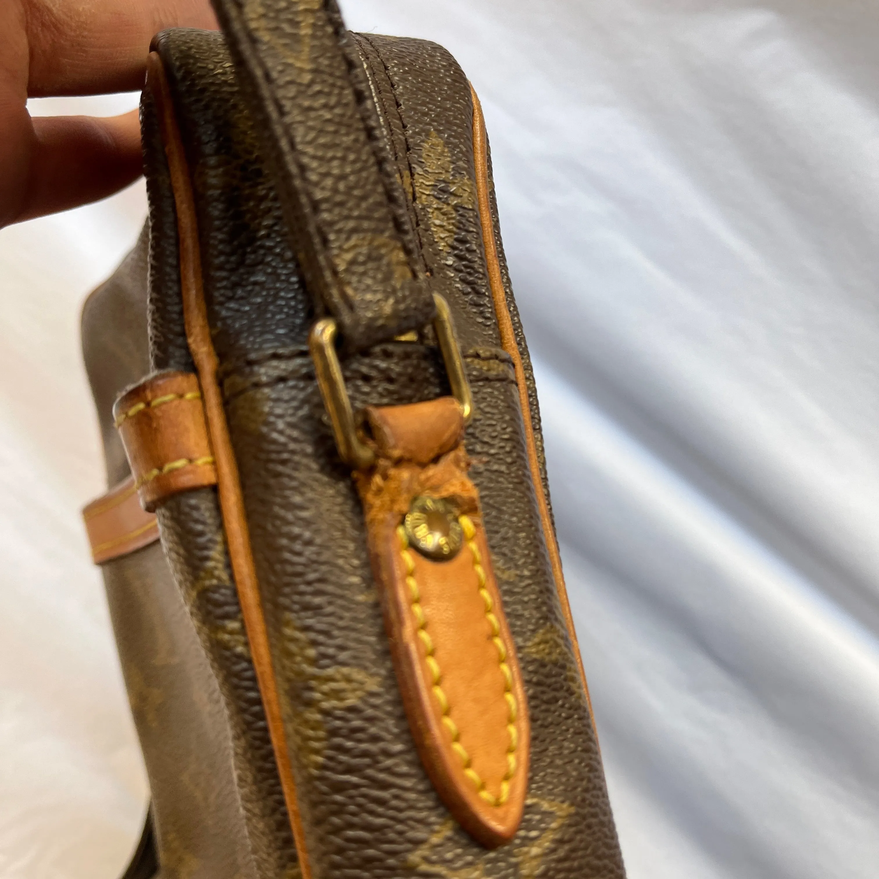 Louis Vuitton Vintage Monogram Canvas Danube Crossbody Bag | Pre Loved |