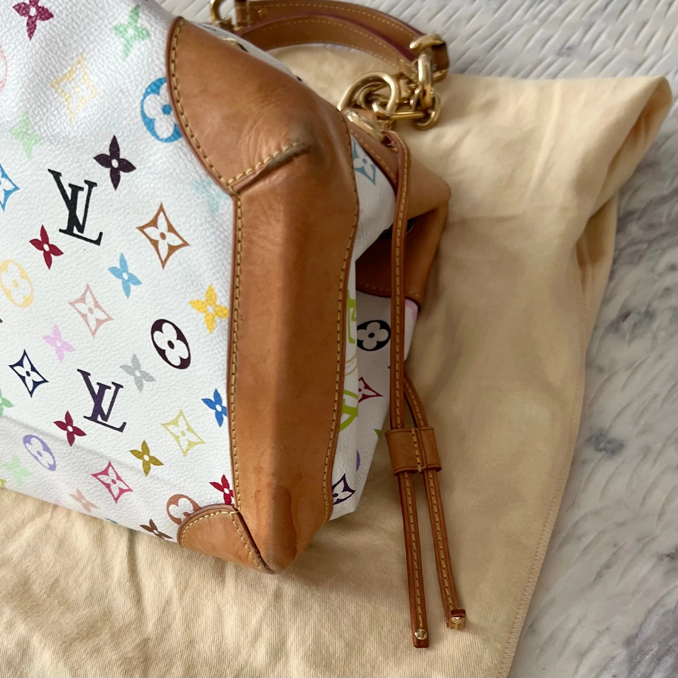 Louis Vuitton White Monogram Multicolore Ursula Bag