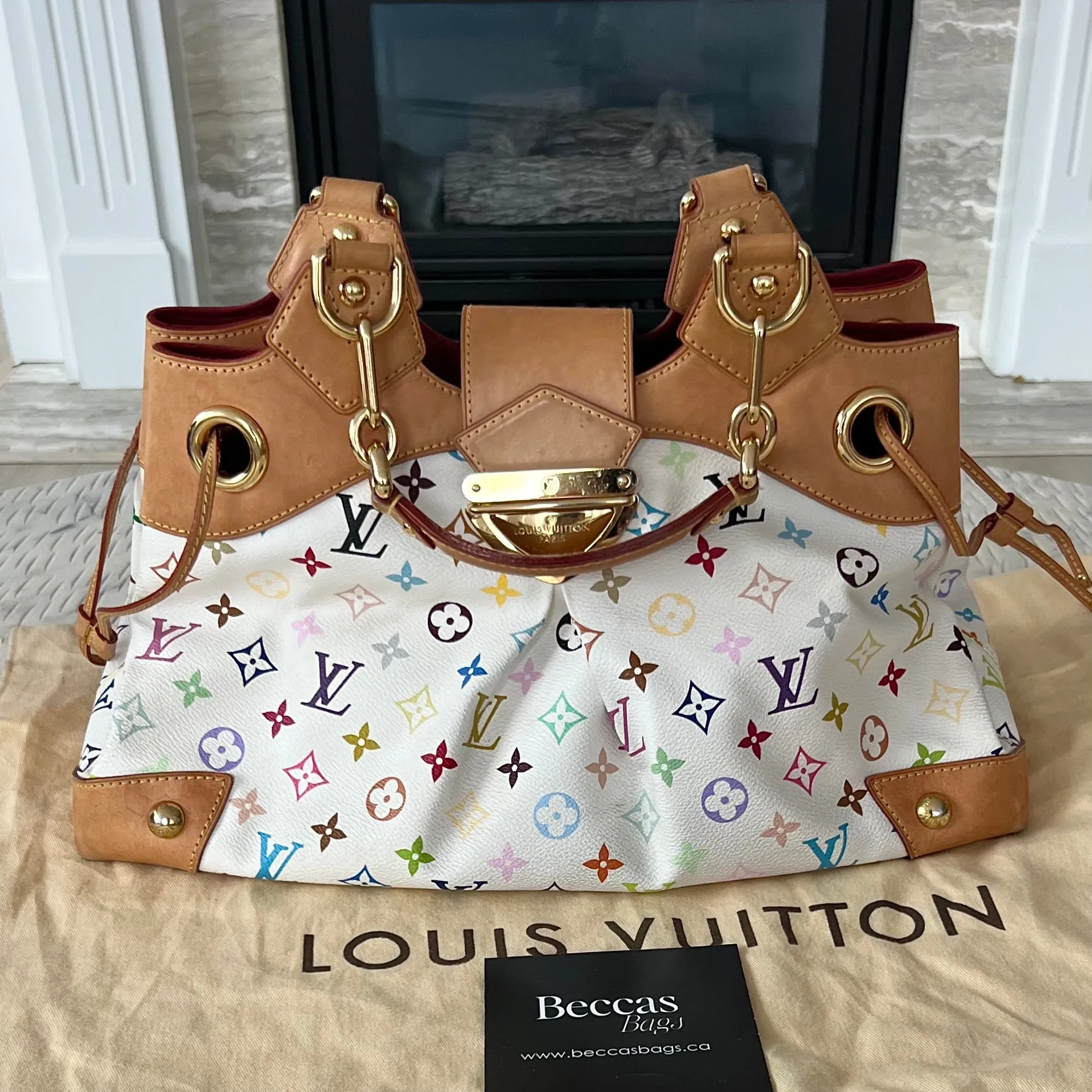 Louis Vuitton White Monogram Multicolore Ursula Bag