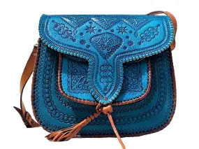 LSSAN Handbag - Turquoise - Heart