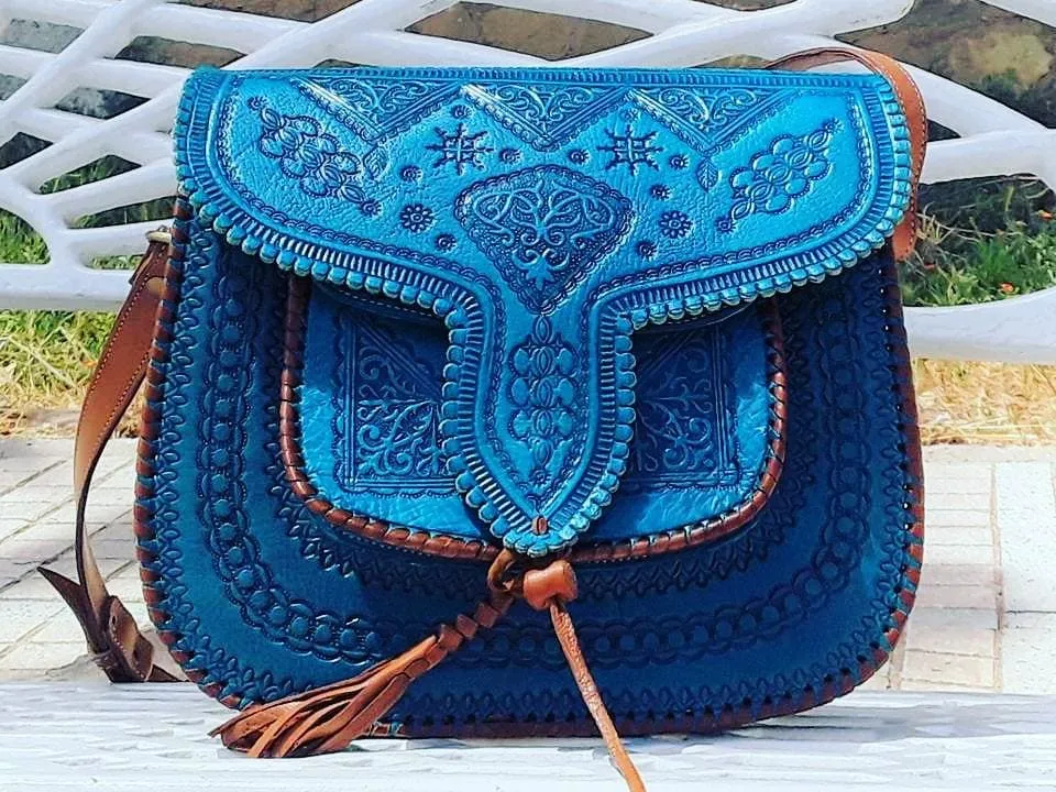 LSSAN Handbag - Turquoise - Heart