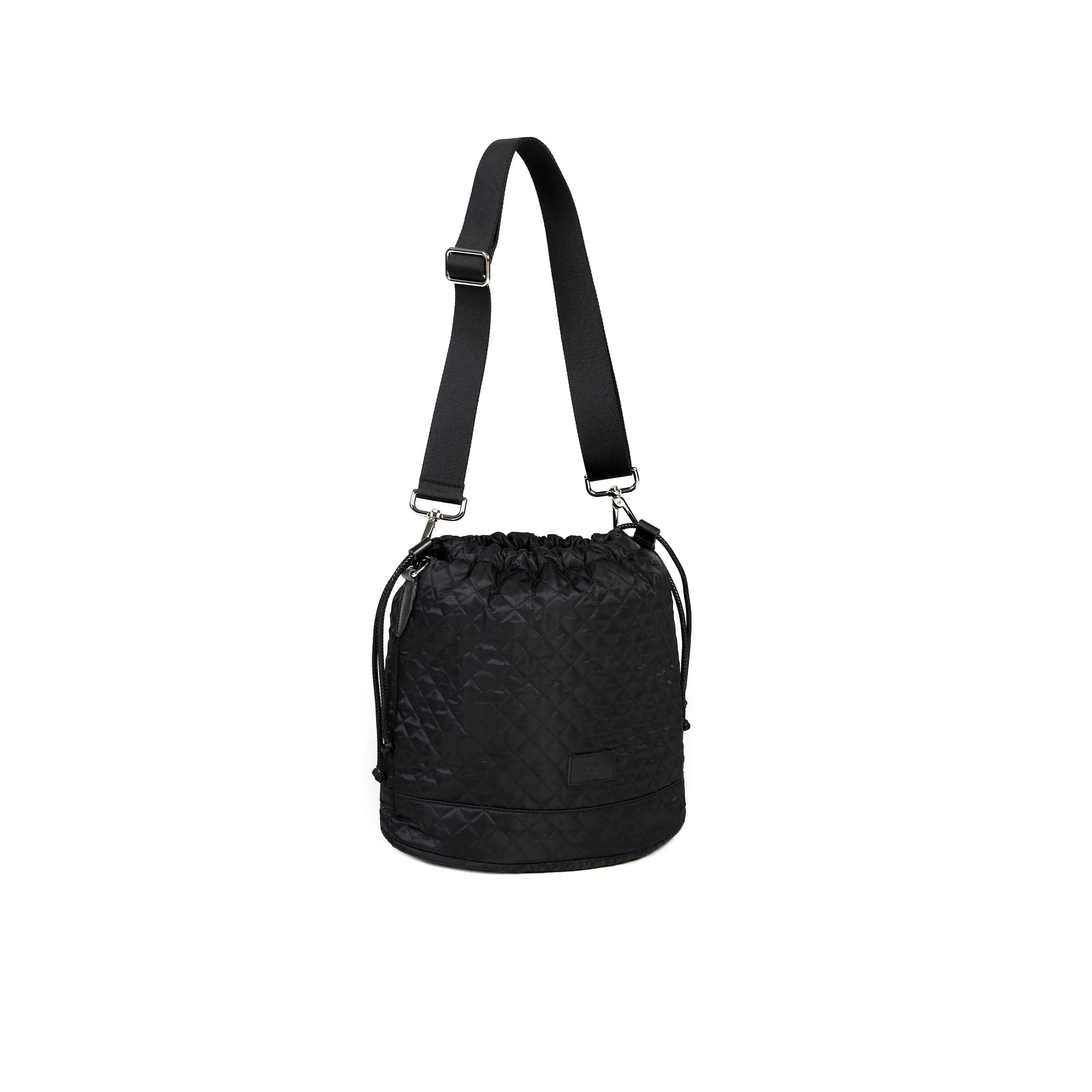 Mandi Upcycled Italian Nylon Vegan Crossbody | Black