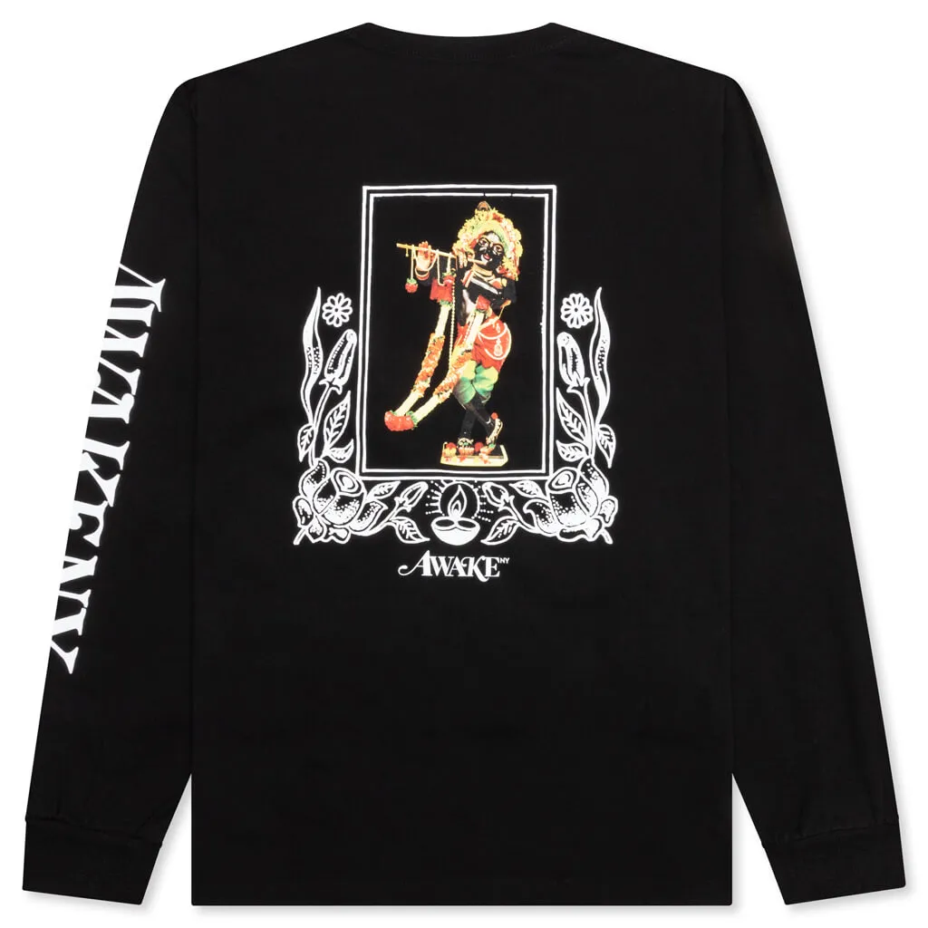 Mind Body Printed L/S Tee - Black