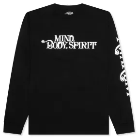 Mind Body Printed L/S Tee - Black